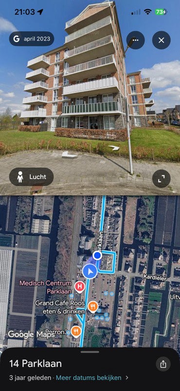 Appartement aan de Parklaan in Boskoop