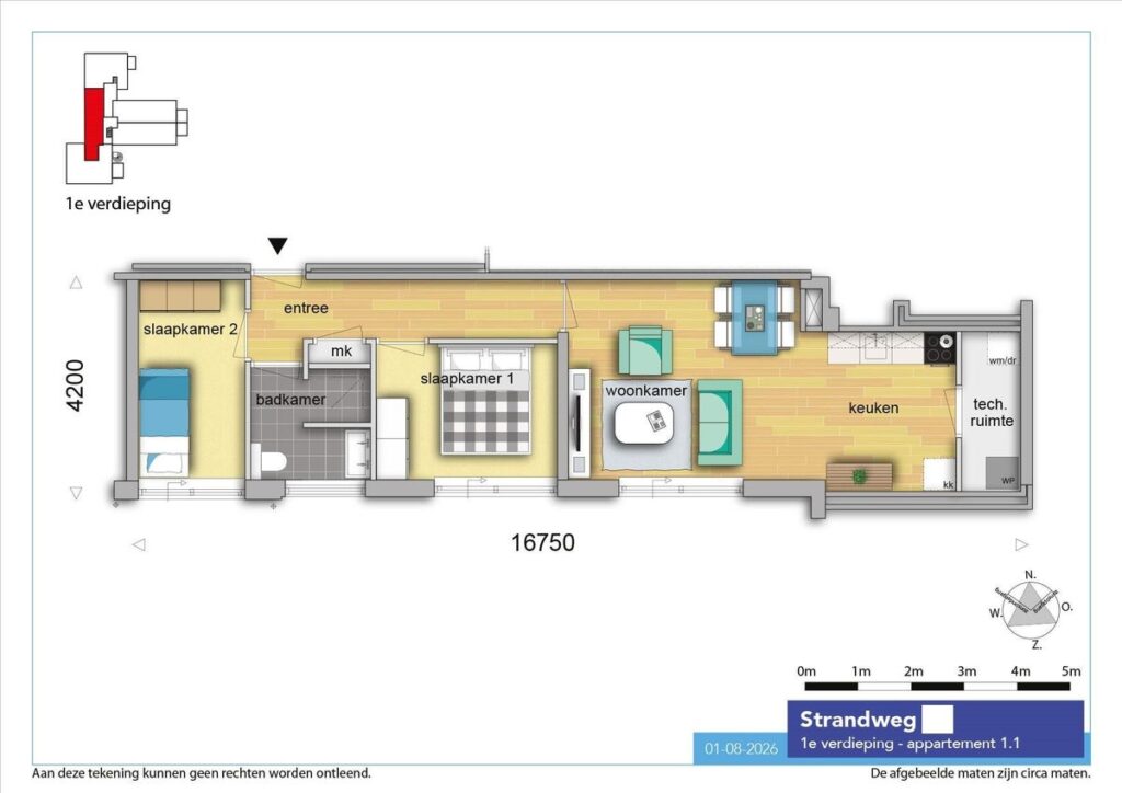 Appartement aan de Strandweg in Hoek van Holland