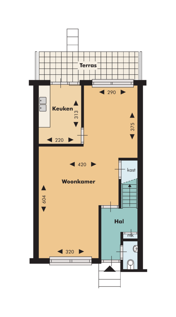 Woonhuis aan de Muiderslotstraat in Schiedam