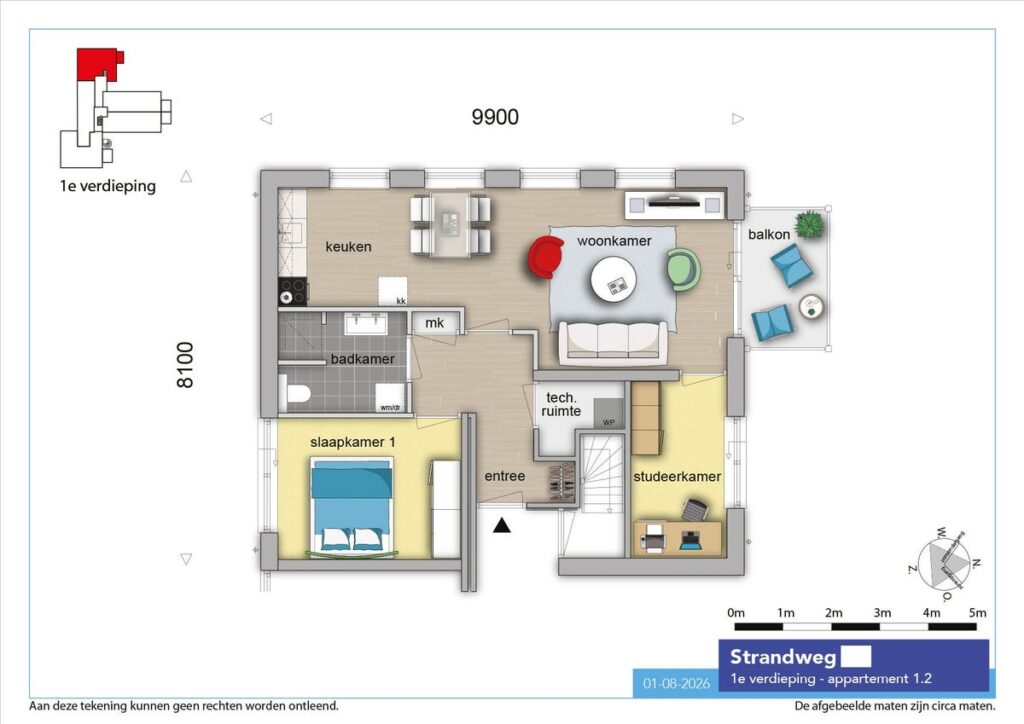 Appartement aan de Strandweg in Hoek van Holland (588509)