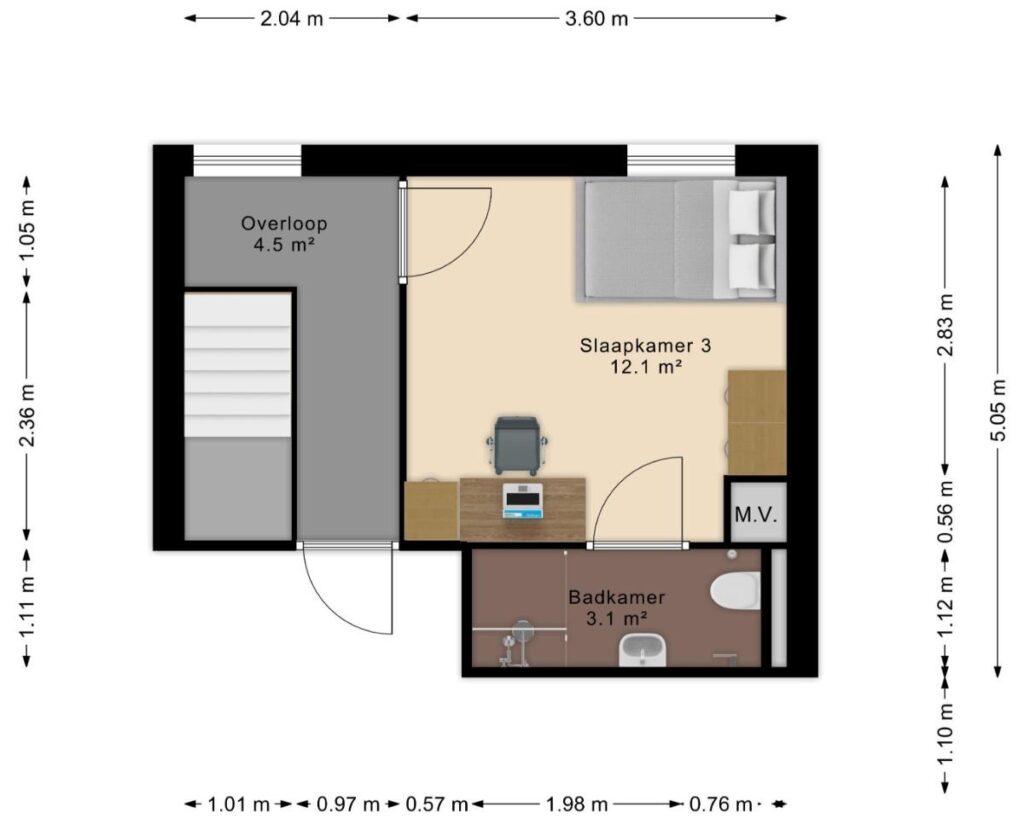 Kamer in Amersfoort (HUU-437322)