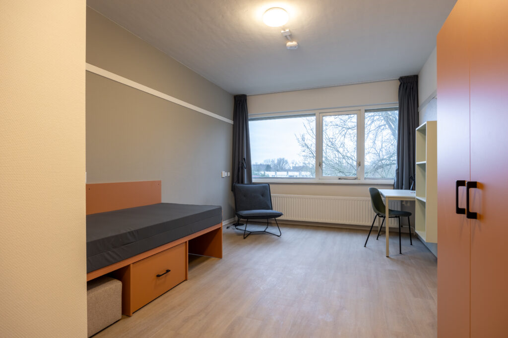 Kamer aan de Plutolaan in Groningen